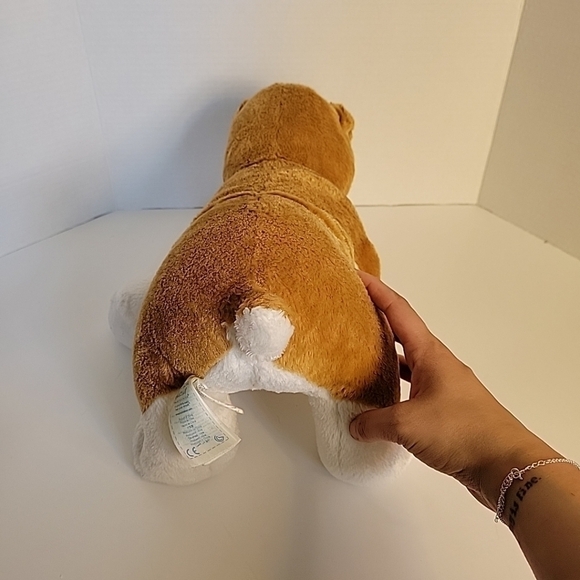 Build A Bear Brown & White BULLDOG Boxer 15" Soft Plush Puppy Dog-EUC! Retired - Picture 5 of 7